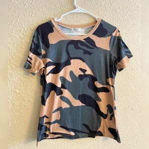 Olive Camo Boutique Tee